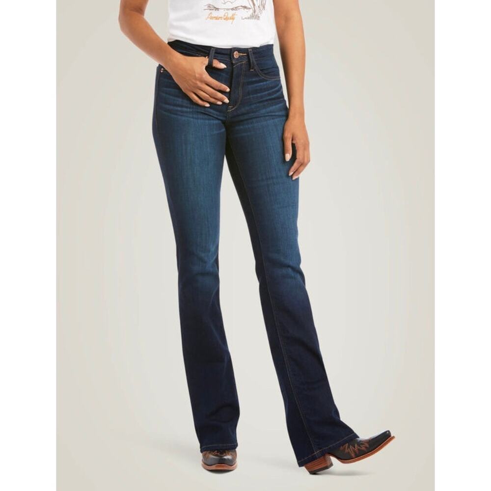 Ariat High Rise Ballary Boot Cut Jeans Women’s 27 Long Cowgirl Western Rodeo NEW